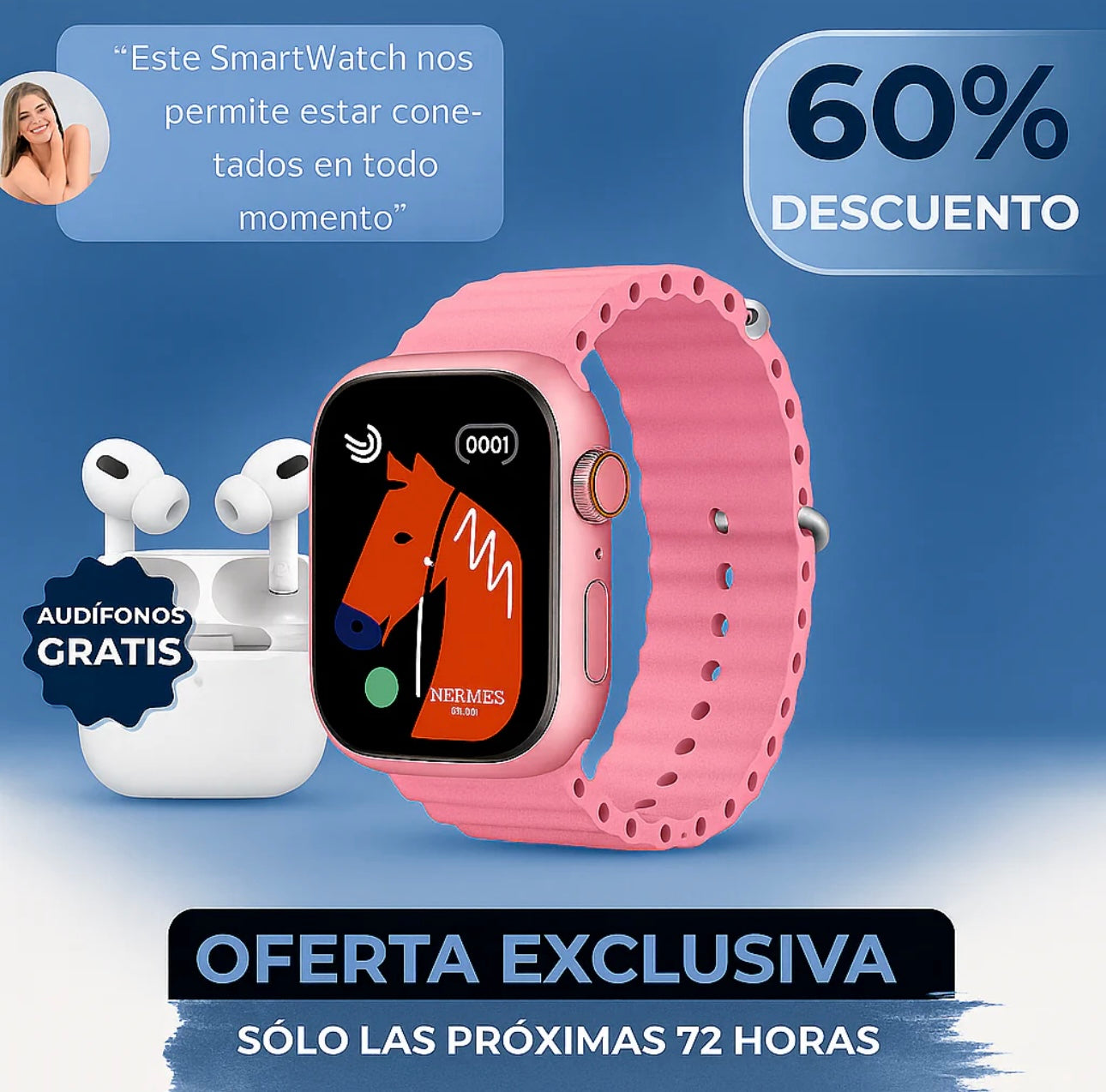 Smartwatch Go Pro™ + Auriculares (GRATIS) - Edición Limitada